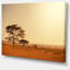 Trees in Large African Landscape - Reproduction de photo sur toile tendue-19408662