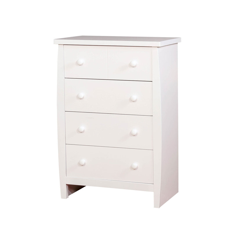 Commode 4 tiroirs Burdick, Blanc