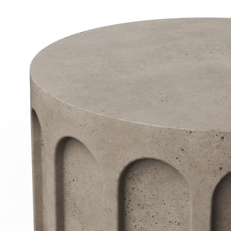 Vicky Round Coffee Table, Gray