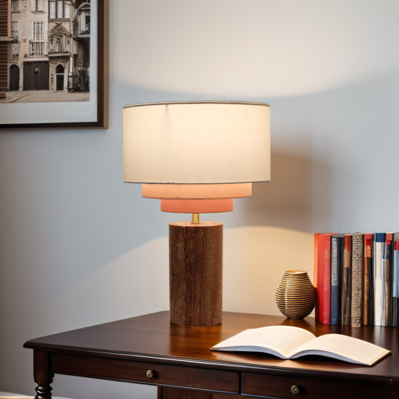 LOVE LETTER TABLE LAMP, Pink/White, Pink