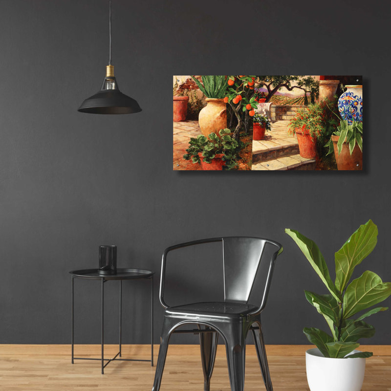 Turo toscan orange par Art Fronckowiak - impression sans cadre, L 48 po x H 24 po