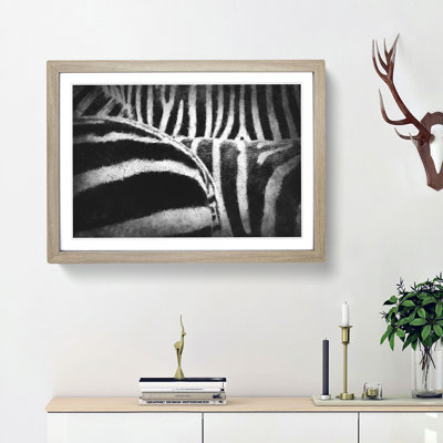 The Stripes of the Zebra - Picture Frame Painting Print