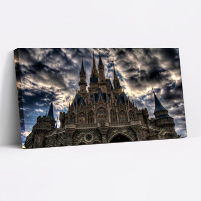 Cinderella Castle Fantasy Castle Skyline Canvas Wrapped Wall Art Set Of 1