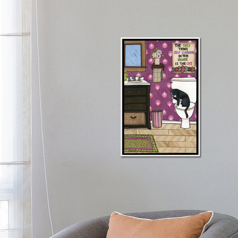 " Self Cleaning " by Jamie Morath, 26" H x 18" W x 1.5" D, No Mat, White Framed Canvas