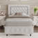Alfye Faux Leather Upholstered Platform Bed with Diamond Button Tufted Headboard & Footboard
