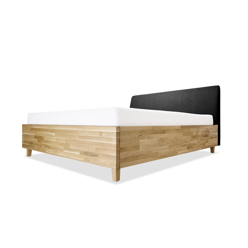 Bronte Upholstered Bed, Black, 180 x 200 cm