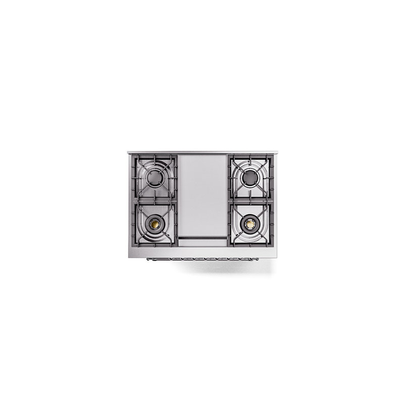 ILVE Nostalgie II 36 Dual Fuel Range, knobs, Graphite Matte/Copper, Natural Gas