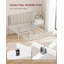 Double Bed Frame with Upholstered Headboard-413446642