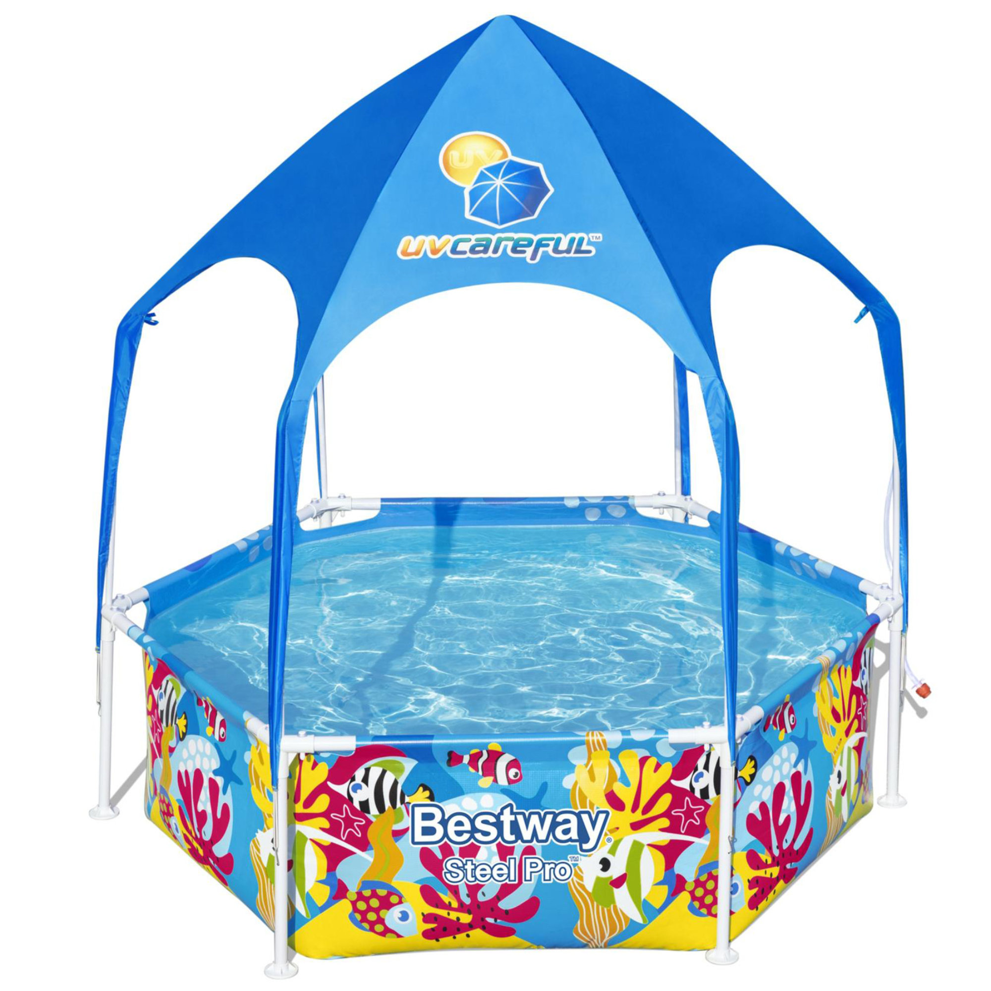 Bestway 1.67 ft x 6 ft x 6 ft Plastic Kiddie Pool & Reviews Wayfair