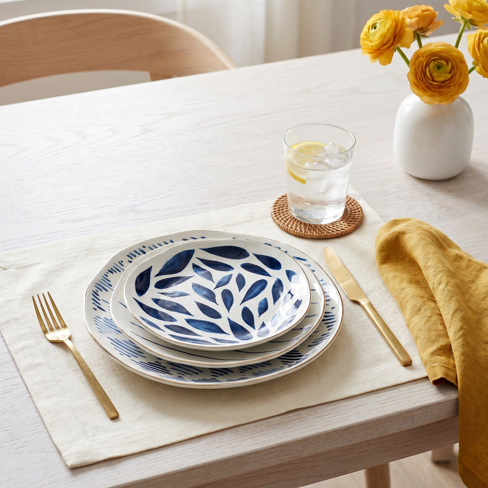 Blue Bay 8" Porcelain Salad Plate