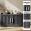 Armoire de rangement à chaussures pour 31 paires de l 31,92 po avec 2 portes et tablettes réglables (noir)-1248452108