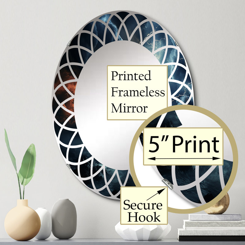 Miroir mural Stephensville - Paysages ovales, 30 po x 20 po