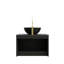 Meuble-lavabo et lavabo de salle de bain 24 po RUBEN, armoire de rangement flottante murale en contreplaqué, double vasque en sergé avec vasque en céramique avec motif en pierre et plateau en pierre frittée noire