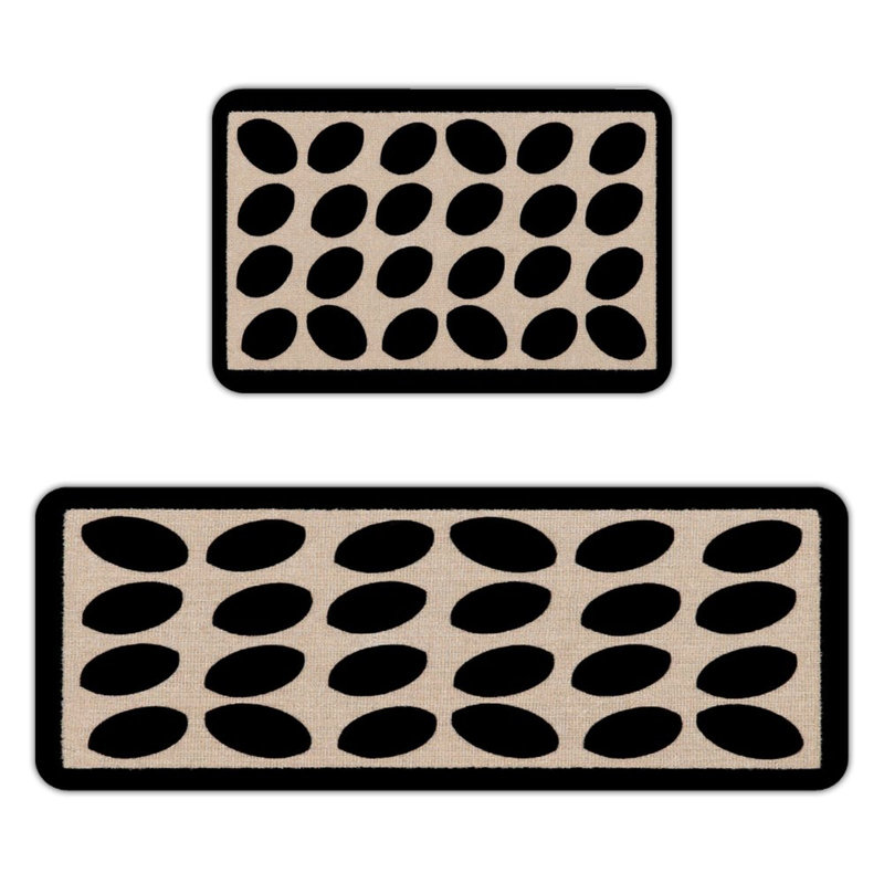 Egg Pattern, Kitchen Mats Set of 2