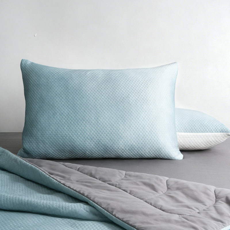 Oreiller en mousse viscoélastique déchiqueté enveloppé - Sleep by Wayfair ™, Roi, 2