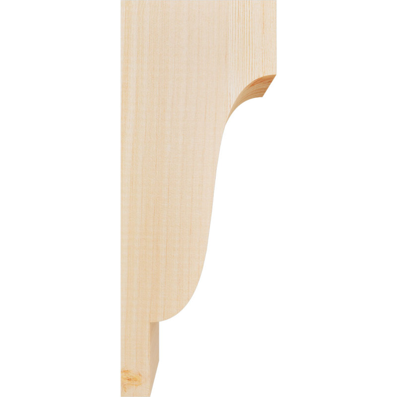 Newport Corbel, H 14 po x l 3,5 po x P 6 po, Sapin de Douglas, Lisse