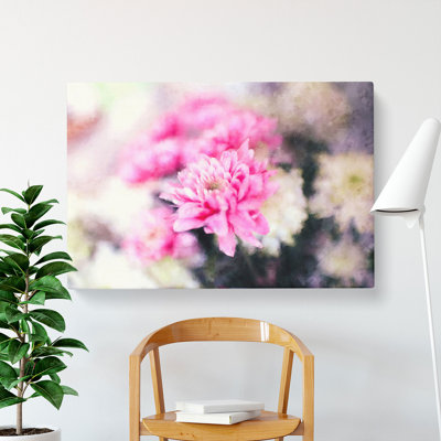 Pink And White Flowers - Wrapped Canvas