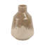 Vase de table chaleureux en céramique rustique pour la décoration intérieure, vase à fleurs décoratif avec finition émaillée et forme intemporelle, parfait pour afficher des arrangements floraux frais ou artificiels dans n'importe quelle pièce - brun clair et crème-1663261242