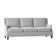 Savannah 93" Recessed Arm Sofa with Reversible Cushions