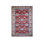 Tapis en laine doux noué à la main 6 pi 8 po x 9 pi 10 po rouge afghan Super Kazak Gul Motifs