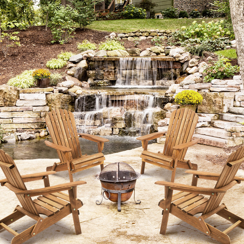 Chaise d'extérieur en bois pour 2 personnes. Bois naturel, siège spacieux. Pliable et facile à déplacer. À moitié assemblé. Brun - 2 chaises pour - porche, siège de patio au design classique