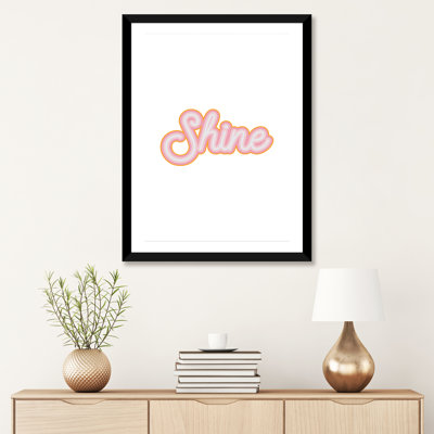 Shine - reproduction d'art textuel