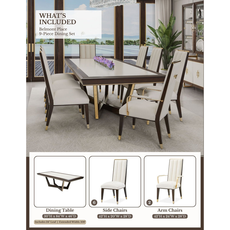 Belmont Place 9-Piece Dining Room Set