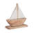 Bywood Decorative Object Albasia Wood Coastal Sailboat Design Handcrafted Nautical Accent Rustic Boat Sculpture Beach Style Home Decor-1711608471