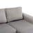 Darea Velvet L-Shaped Sectional Reversible