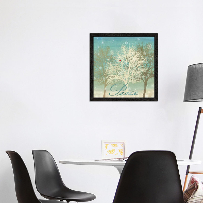 Holiday Trees I by Cynthia Coulter - Print on Canvas, Black Floater Framed, 93.98 cm H x 93.98 cm W