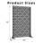 72"x 47" Outdoor Rectangular Metal Privacy Screen-113466831