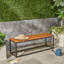 BANC EN BOIS ET MÉTAL JECO INDUSTRIAL