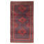 Tapis bleu foncé Teimani 3 pi 5 po x 6 pi 10 po
