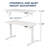 Electric Standing Desk With Height Adjustment, 48 X 24 Inches, Perfect For Ergonomic Home Office Use - White