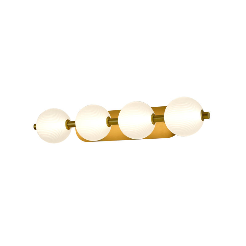 Meuble-lavabo 4 lumières Palmas , Polished Nickel