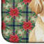 Tapis de séchage crème pour épagneul tibétain Christmas PoinsettIas-119904639