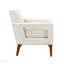 Modern Living Room Furniture 2pc Causeuse beige Chenille Revêtement
