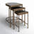 Uptown Mirrored Glass Top Nesting Tables-716351711