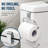 Basicwise Over-the-Side Tank Double Toilet Paper Holder Compact Modern Bathroom Organizer Practical Storage Rack for Extra Rolls Offering Quick & Easy Access for Everyday Use Neat Space Accent, Silver-122507205