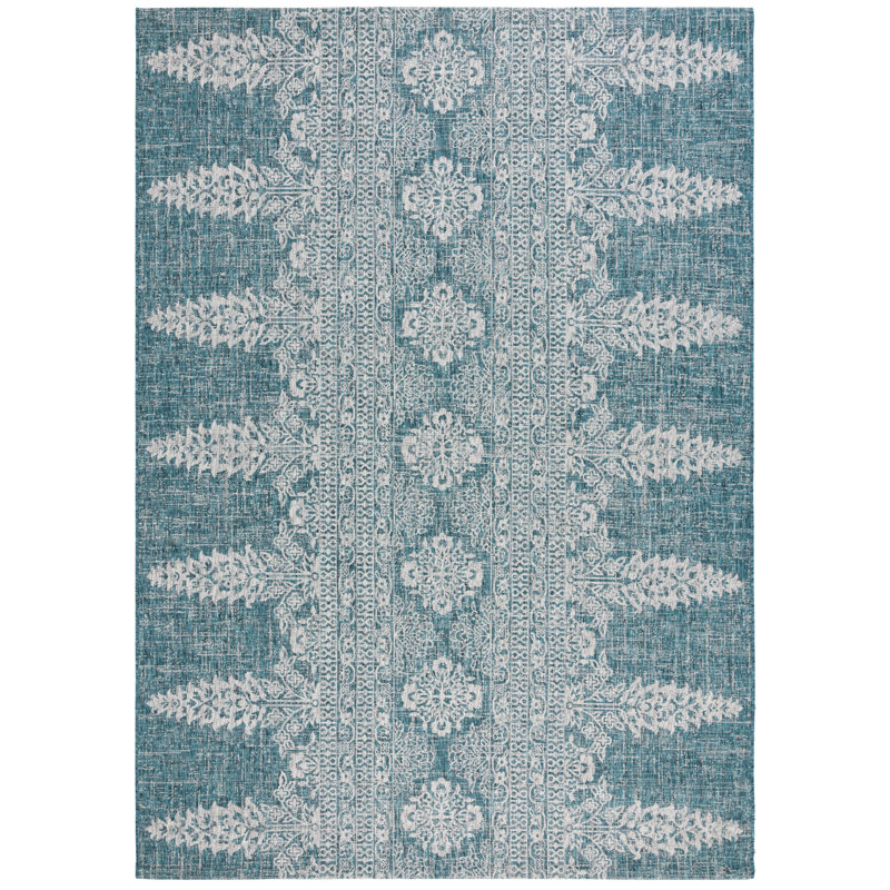 Courtyard Performance Floral Indoor/Outdoor Area Rug, Rectangle 8' x 11'