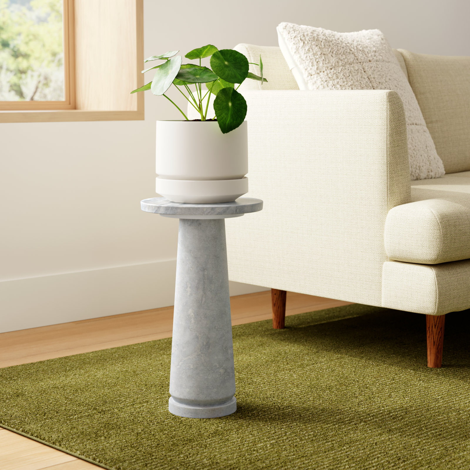Alysson End Table, Light Gray