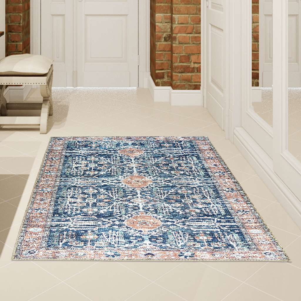 Bungalow Rose Softwoven Rugs, 5X8 Machine Washable Rug, 90% Cotton, Non ...