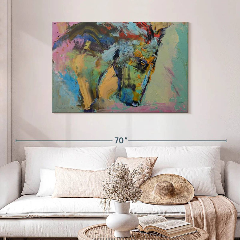Brampt Painterly Horse, 30" H x 45" W