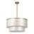 22" 4-Light Tiered Capiz Shell Drum Chandelier-6326707-6326706