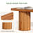 63" Solid Wood Dining Bench