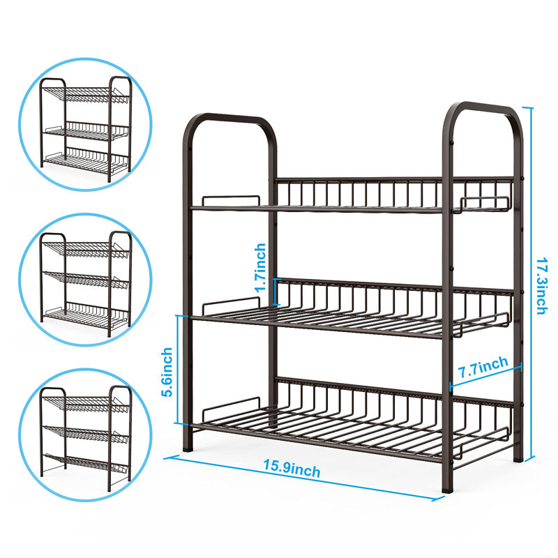 Spice Rack with Adjustable Racks