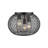 William 3 Light Flush Mount in Matte Black with Matte Black Shade