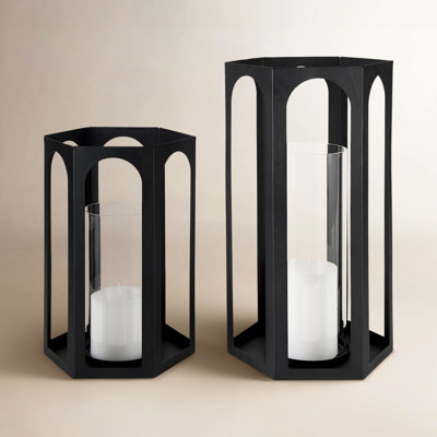 2-Piece Lantern Candle Holder Set