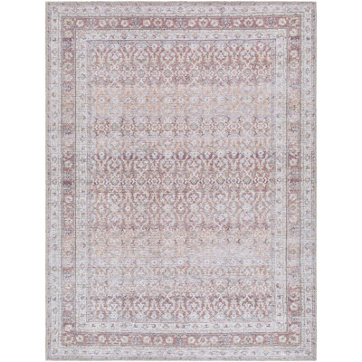 Angiela Machine Washable Floral Rug