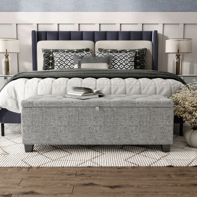 48" Wide Linen Storage Bench